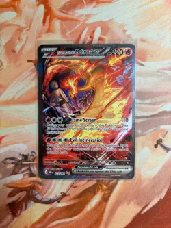 Team Rocket’s Moltres ex 229/182 S&V: Destined Rivals Pokemon Card - Image 3