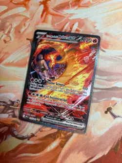 Team Rocket’s Moltres ex 229/182 S&V: Destined Rivals Pokemon Card - Image 4