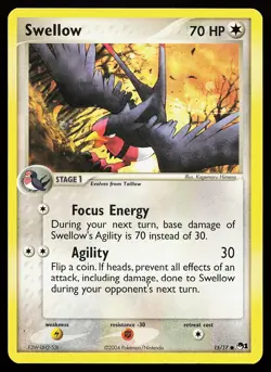 Swellow 15/17 Common POP Series 1 Pokemon Card - Image 1