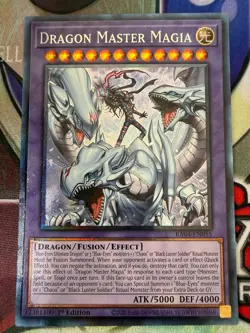 Dragon Master Magia (PCR) Prismatic Collector's Rare RA04-EN055 Yu-Gi-Oh! - Image 1