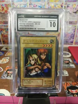 Yu-Gi-Oh! Gemini Elf Booster Chronicle Japanese Ultra Parallel Rare BC-34 CGC 10 - Image 1