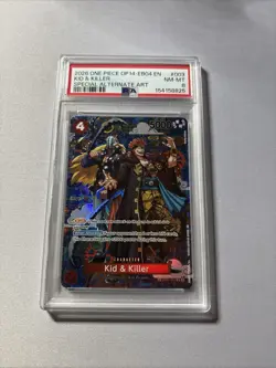 One Piece CCG Kid & Killer EB01-003 Memorial Collection Alt Art Foil Eng PSA 8 - Image 1