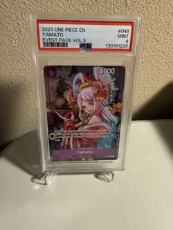 2024 One Piece En Event Pack Vol 3 #046 Yamato PSA 9 MINT - Image 1
