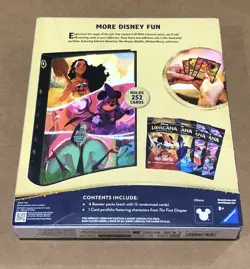 TCG Disney Lorcana Portfolio Bundle 4 Booster Packs & 1 Card Portfolio New - Image 4