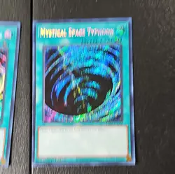 Mystical Space Typhoon Secret Rare Yugioh Card RA02-EN048 Rarity Collection II - Image 3