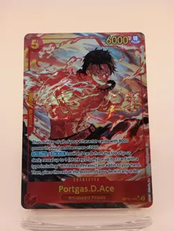 One Piece OP16-118 Time For Battle Portgas.D.Ace Alt Art Sec English - Image 1