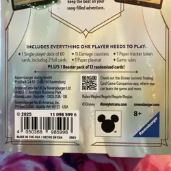 New Sealed Ravensburger Disney Lorcana TCG Fabled Starter Deck Emerald & Ruby - Image 4