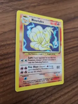 Pokemon TCG Ninetales Flame Base Set Card 12/102 Holographic Rare, 1999 WOTC - Image 3