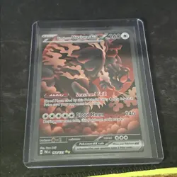 Pokemon TCG Prismatic Evolutions Bloodmoon Ursaluna EX Full Art Card 168/131 - Image 1