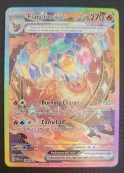 🔥CUST0M DISPLAY CARD🔥 Flareon Ex Prismatic Evolutions 146/131 - Image 1