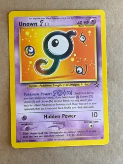 Unown J 38/53 Wizards Black Star Promo Regular Pokemon card Lightly Played / LP - Image 1