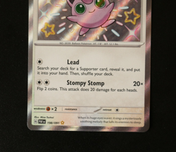 Pokemon Card TCG - Jigglypuff 198/091 - Paldean Fates - Baby Shiny Rare - NM ⭐ - Image 3