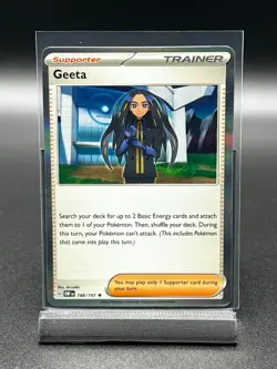 Geeta 188/197 Obsidian Flames Trainer Pokemon Card Holo - Image 1