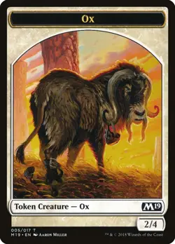 Ox Token (005) Core Set 2019 M19 MTG Magic - Image 1