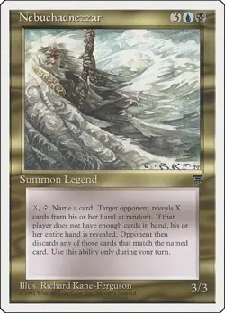 1x Nebuchadnezzar NM Chronicles x1 Mtg Magic the Gathering Changie - Image 1