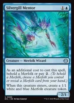 Silvergill Mentor Foil (069) Lorwyn Eclipsed ECL MTG Magic - Image 1