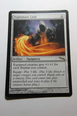 MTG Nightmare Lash x1- -Mirrodin-Lightly Played - Image 1
