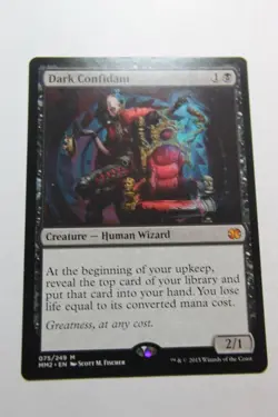 MTG Dark Confidant x1- -Modern Masters 2015-Lightly Played - Image 1