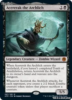 Acererak the Archlich EN [AFR - 87] - NM TCG MTG - Image 1