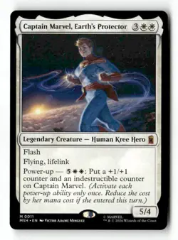 Captain Marvel, Earth's Protector 11 Mythic MTG MSH NM - Image 2