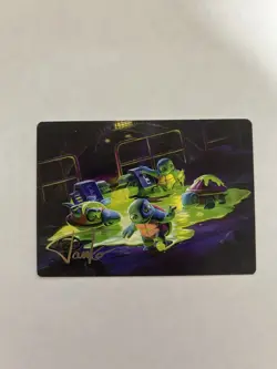 The Ooze Art Card MTG Art Series: Teenage Mutant Ninja Turtles 18/54 GOLD Signed - Image 1