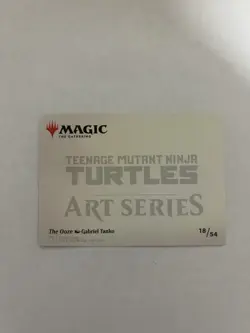 The Ooze Art Card MTG Art Series: Teenage Mutant Ninja Turtles 18/54 GOLD Signed - Image 2