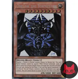 Yugioh Obelisk the Tormentor TN19-EN007 Secret Rare Limited Edition NM - Image 1