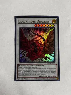 Konami Yu-Gi-Oh! TCG Black Rose Dragon RA04-EN057 Ultra Rare Foil 1st - Image 1