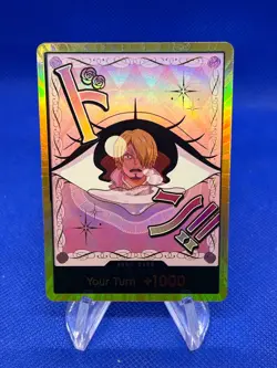 One Piece Premium Booster -The Best- Vol 2 Gold DON!! Card Charlotte Pudding NM - Image 1