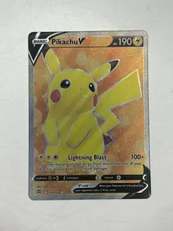 Pikachu V Full Art (157/172) Brilliant Stars Pokemon Card - NM - Image 1