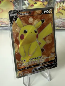 Pokemon Pikachu v Full Art Card 157/172 Brilliant Stars MINT/NM - Image 1