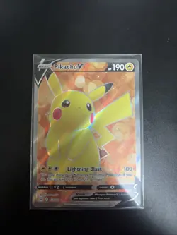 Pokemon Pikachu v Full Art Card 157/172 Brilliant Stars MINT/NM Condition - Image 1