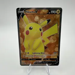Pokemon - Pikachu V - 157/172 - Brilliant Stars - Full Art Holo Rare NM - Image 1