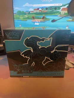 Pokemon Center ETB Elite Trainer Box Black Bolt TCG - Sealed - Image 1