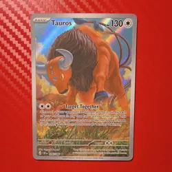 2026 Pokemon Chaos Rising Tauros 096/086 Illustration Rare Full Art NM/M - Image 1