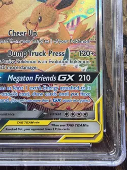 2019 CGC 10 Eevee & Snorlax GX SM169 Black Star Promo Tag Team Tin Pokemon Card - Image 4