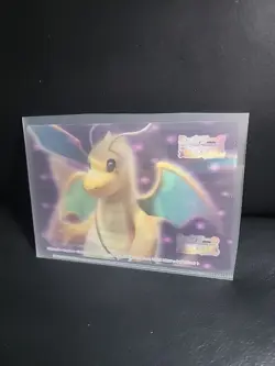 Dragonite 3D Lenticular Mewtwo Theater World Sheet Pokemon Card Japanese - Image 1