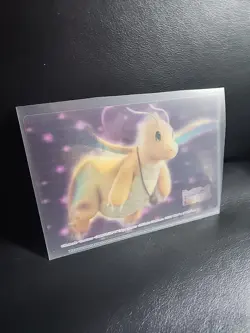 Dragonite 3D Lenticular Mewtwo Theater World Sheet Pokemon Card Japanese - Image 2