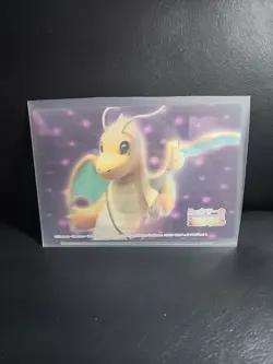 Dragonite 3D Lenticular Mewtwo Theater World Sheet Pokemon Card Japanese - Image 3