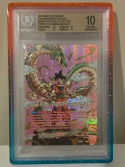 Dragon Ball Super card Son Goku Story of a Forming Wish Alt EX24-01 SLR BGS 10 - Image 1