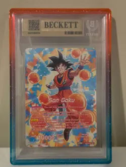 Dragon Ball Super card Son Goku Story of a Forming Wish Alt EX24-01 SLR BGS 10 - Image 2