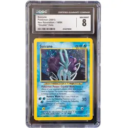 2001 Suicune #14/64 Neo Revelation Double Holo CGC 8 Pokemon Card *AE - Image 1