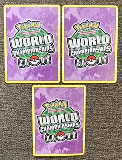 2006 Pokemon World Championships Electrike & Lightning Energy Card Lot Of 3 - Image 2
