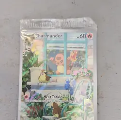 Pokemon TCG Charmander Basic 60 HP Holo English Card Heat Tackle 30 - Image 1