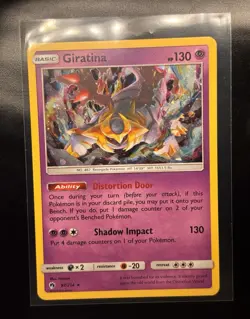 Pokemon TCG Giratina 130HP SM Lost Thunder 97/214 Holo Rare English Card - Image 1