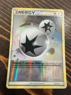 2010 Pokemon Special Double Colorless Energy Card 103/123 TCG holo - Image 1