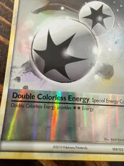 2010 Pokemon Special Double Colorless Energy Card 103/123 TCG holo - Image 5