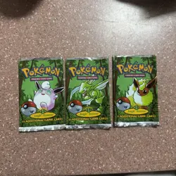 1999 Pokemon Card Game (TCG) - Jungle 1st Edition Stamped - Empty Booster Packs - Image 1