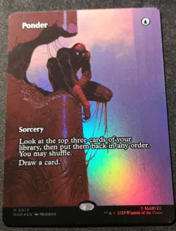 Ponder - Foil - Borderless - Eternal Legal - MAR - MTG - EN - NM - 0013 - Image 1