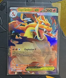 Mega Charizard Y EX 022/217 Pokemon TCG Ascended Heroes Fresh Pack Pull NM+ - Image 1